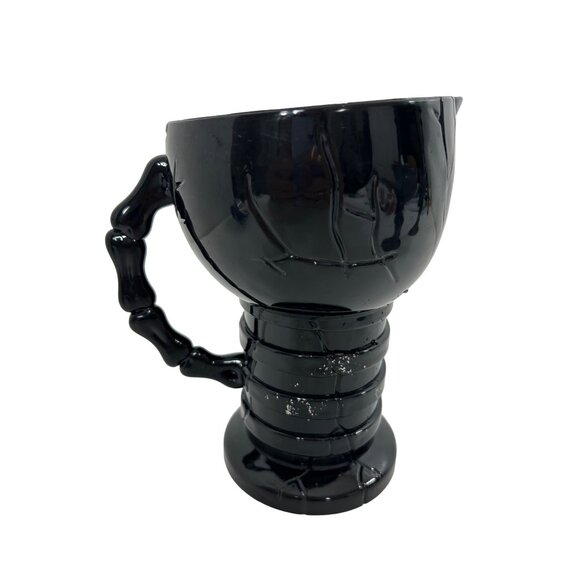 Halloween Black Skeleton Pitcher 2 Goblets Serveware Bar Dining Party Decoration - Picture 7 of 14
